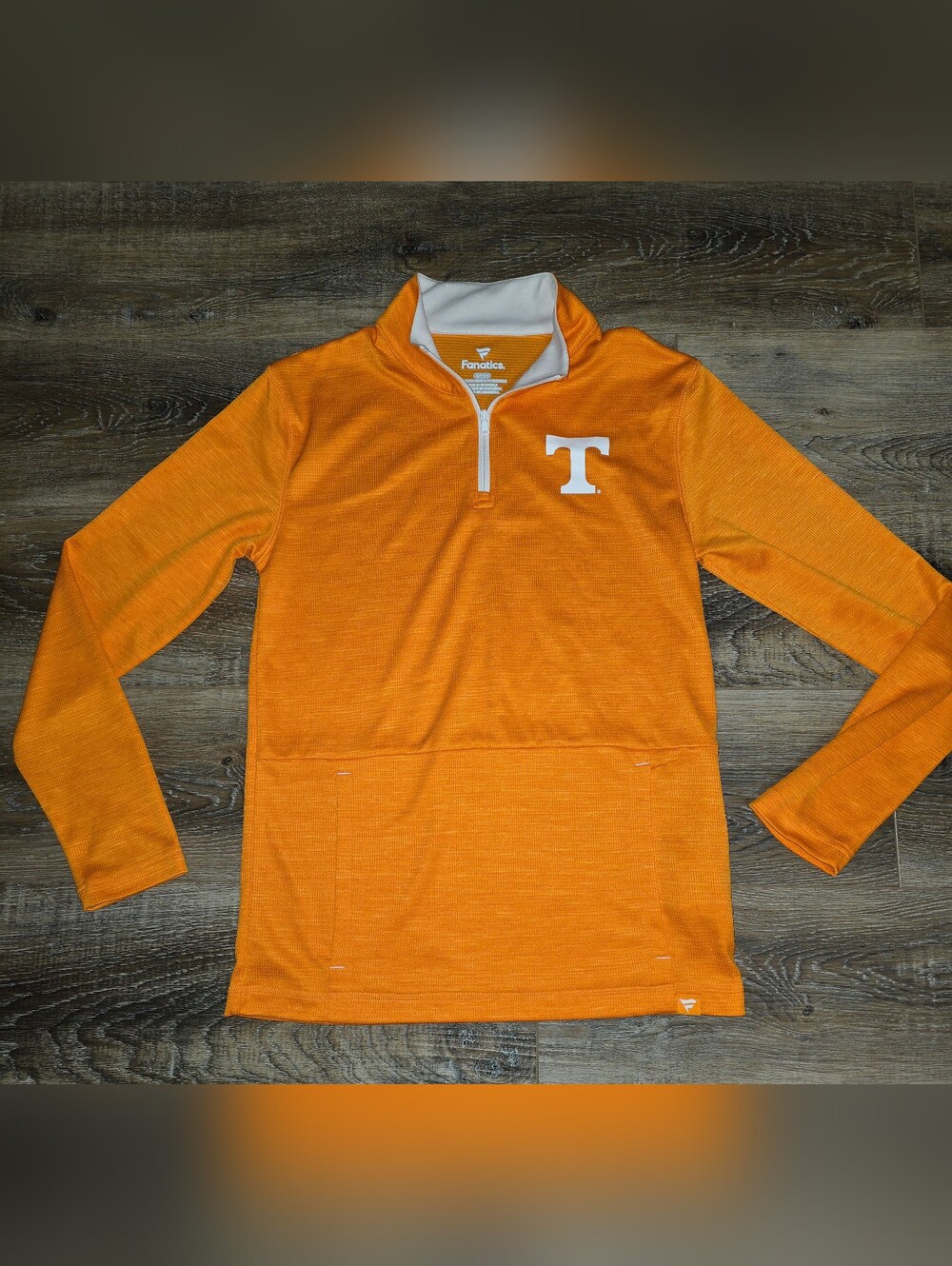 Fanatics Orange Tennessee Volunteer Quarter-Zip Pullover Mens Small